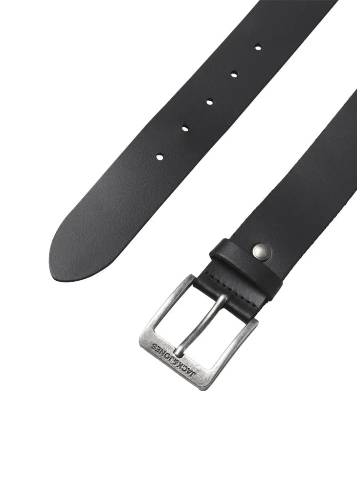 JACK & JONES Black Casual Hole Allocated Belt for Men | Best Price UAE